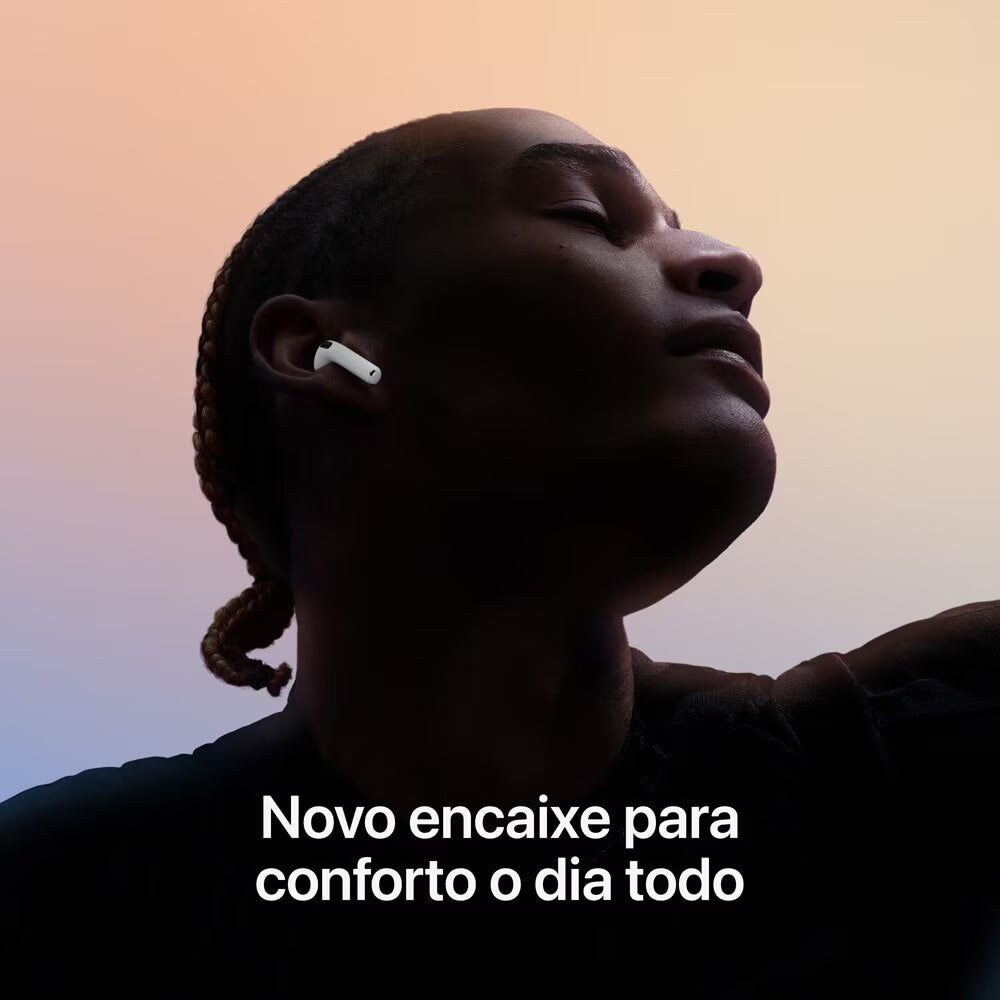 Apple AirPods 4 com estojo de recarga USB-C - Branco