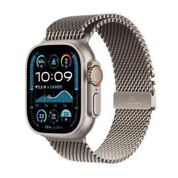 Apple Watch Ultra 2 GPS + Cellular • Caixa preta de titânio de 49mm • Pulseira loop Trail preta P/M